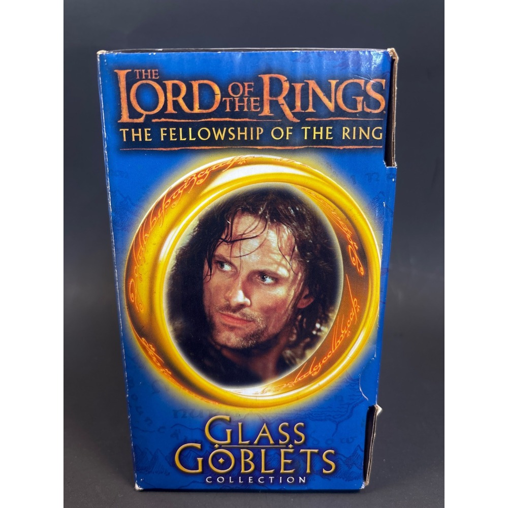 Lord of the Rings Fellowship of the Ring Strider Glass Goblet Burger King 2001